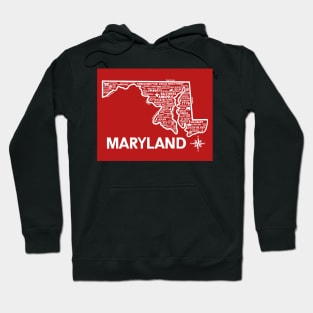Maryland Map Hoodie